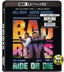 Bad Boys: Ride or Die 4K UHD + Blu-ray (2024) 重案夢幻組再重組 (Hong Kong Version)