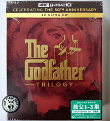 The Godfather Trilogy 4K UHD + Bonus Blu-ray Boxset (1972-1990) 教父 (Hong Kong Version) 5 Disc Collection 五碟裝數碼修復